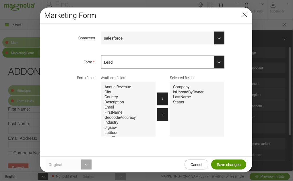 forms and form fields